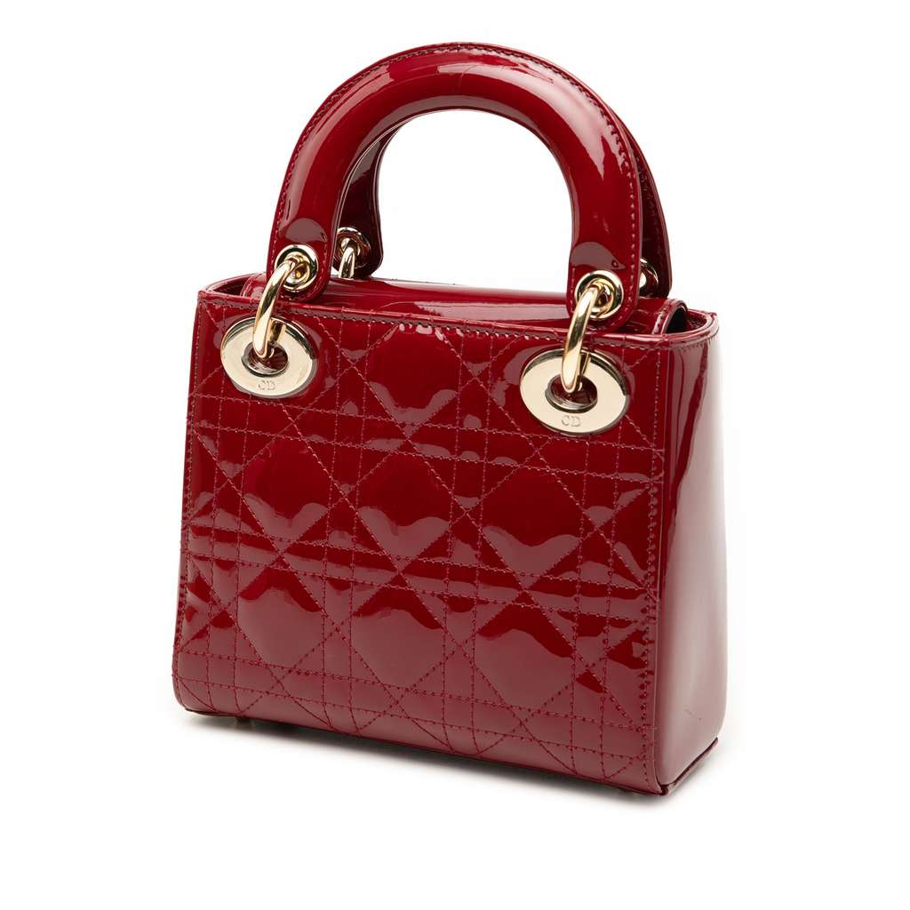 Dior Mini Patent Cannage Lady Dior - 2