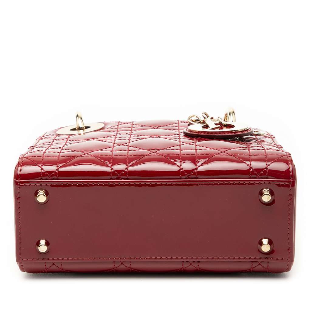 Dior Mini Patent Cannage Lady Dior - 3