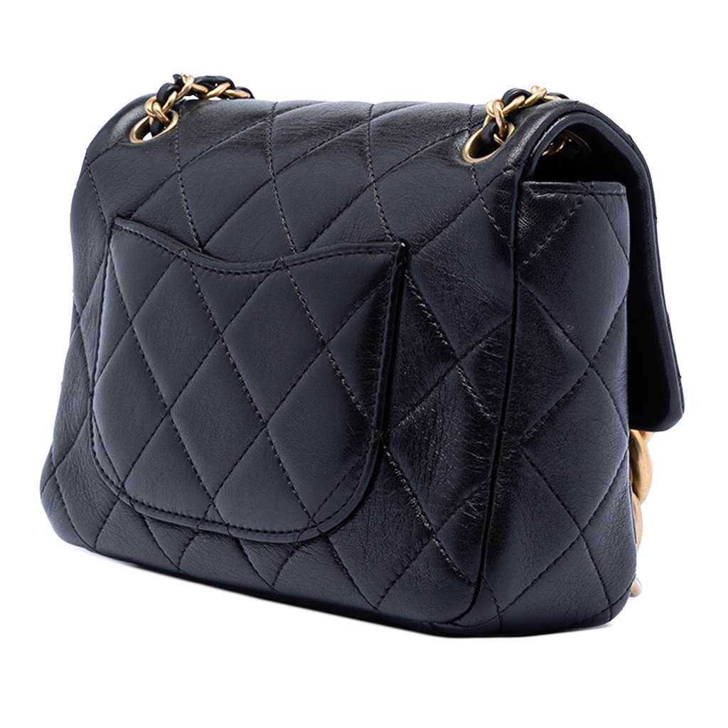 Chanel Mini CC Quilted Calfskin Multi Chain Single Flap - 2