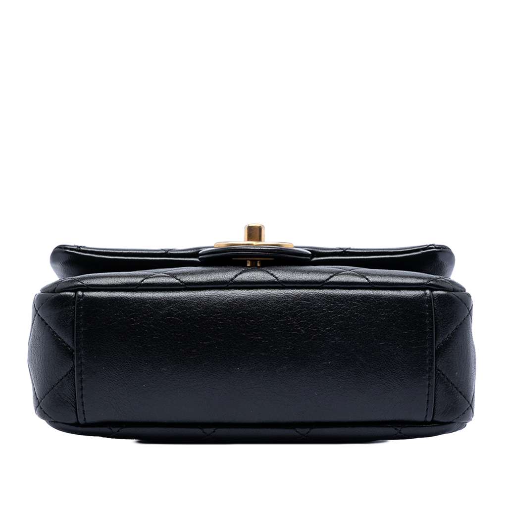 Chanel Mini CC Quilted Calfskin Multi Chain Single Flap - 3