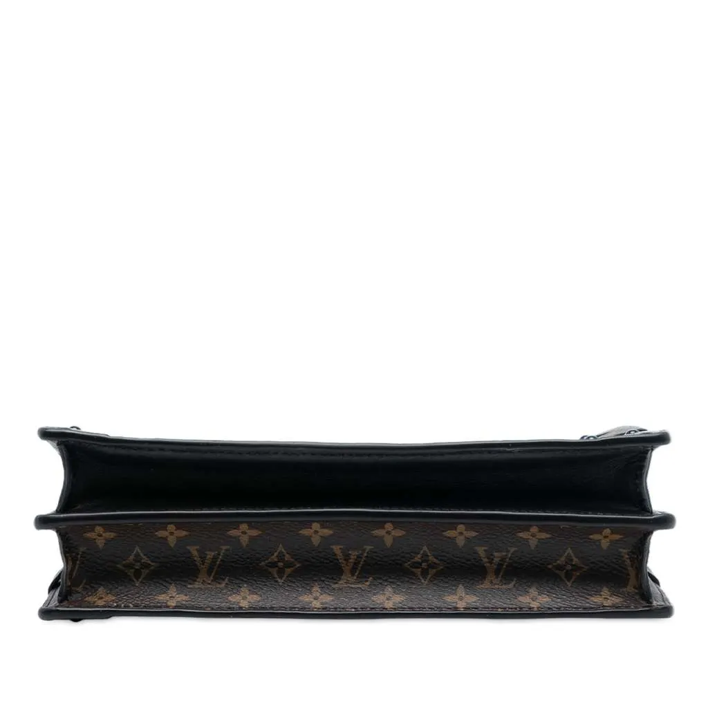 Louis Vuitton Monogram Reverse Trunk Clutch Brown Very good - Inside View