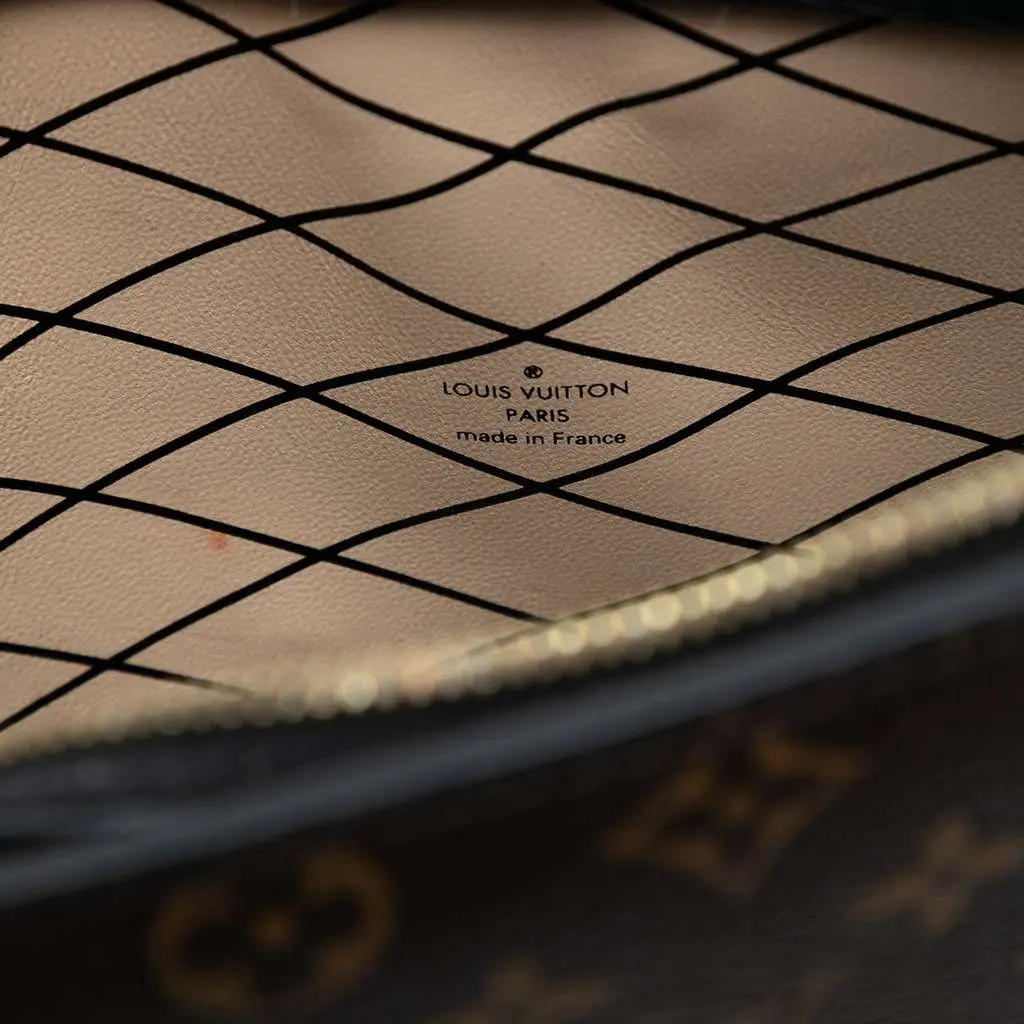 Louis Vuitton Monogram Reverse Trunk Clutch Brown Very good - Box View