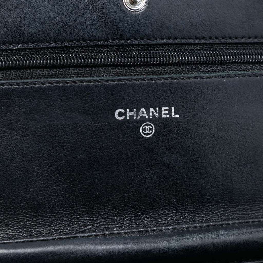 Chanel CC Quilted Patent Wallet On Chain - 5