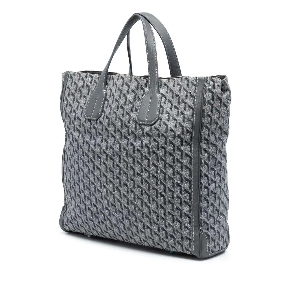 Goyard Goyardine Voltaire Grey Canvas Very good - Back View