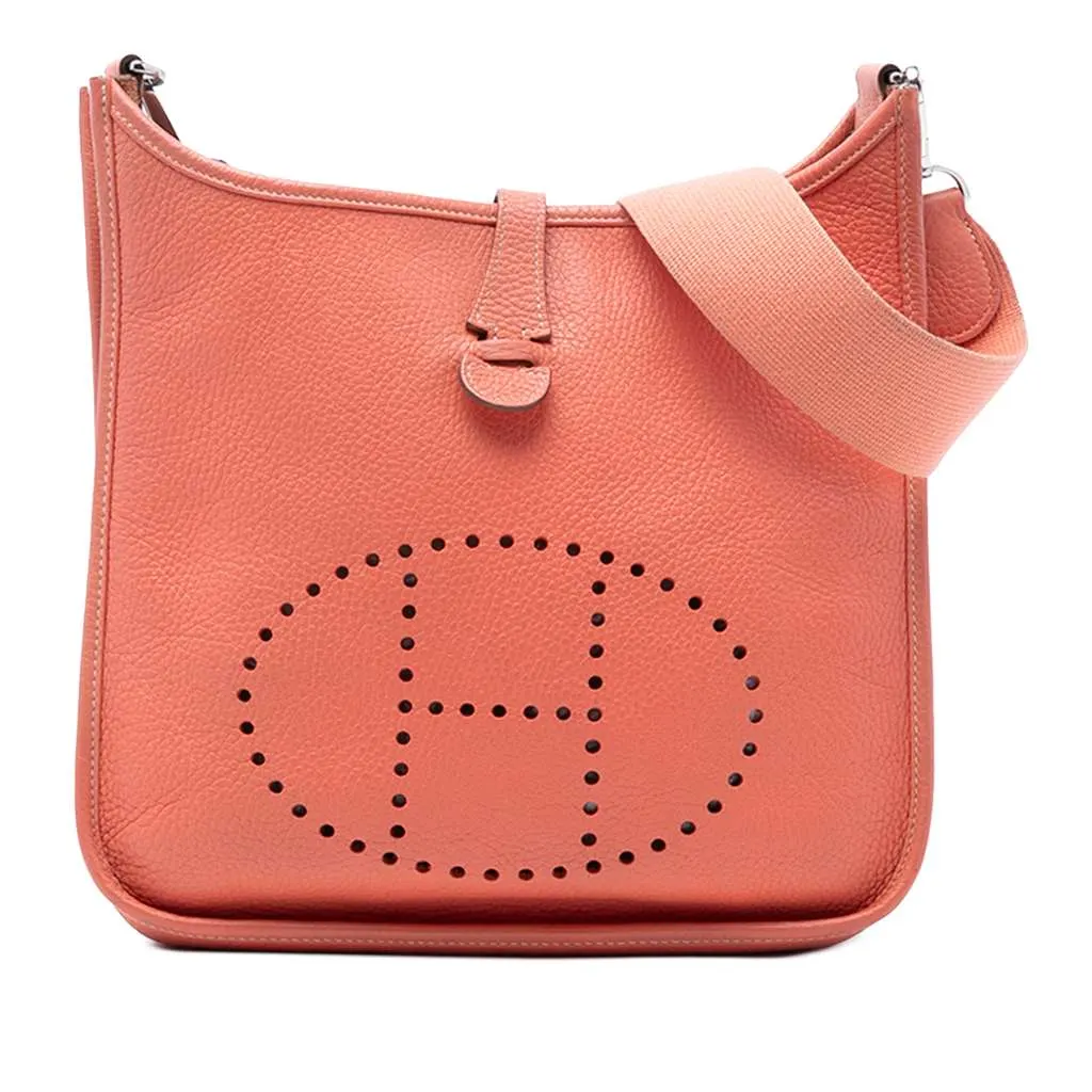 Hermès Clemence Evelyne 29 Pink Leather Very good - Front View