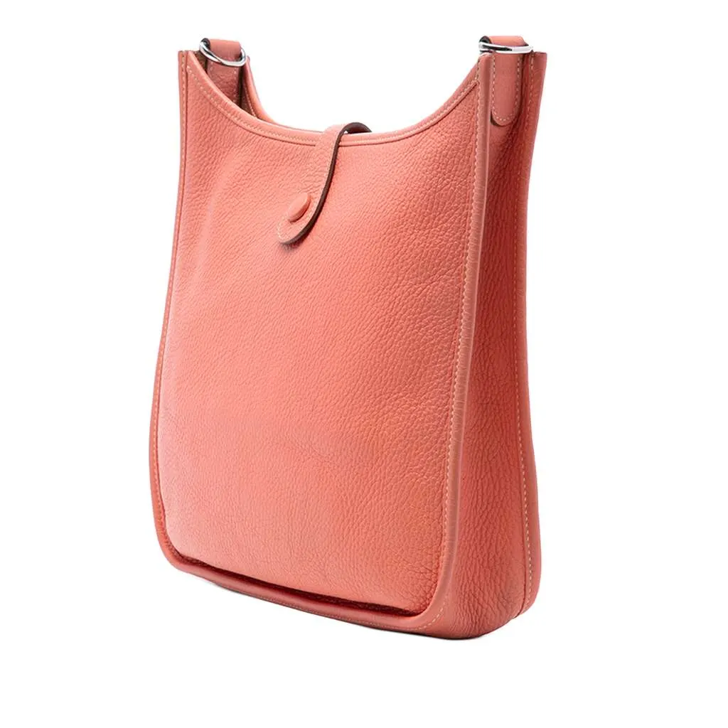 Hermès Clemence Evelyne 29 Pink Leather Very good - Back View