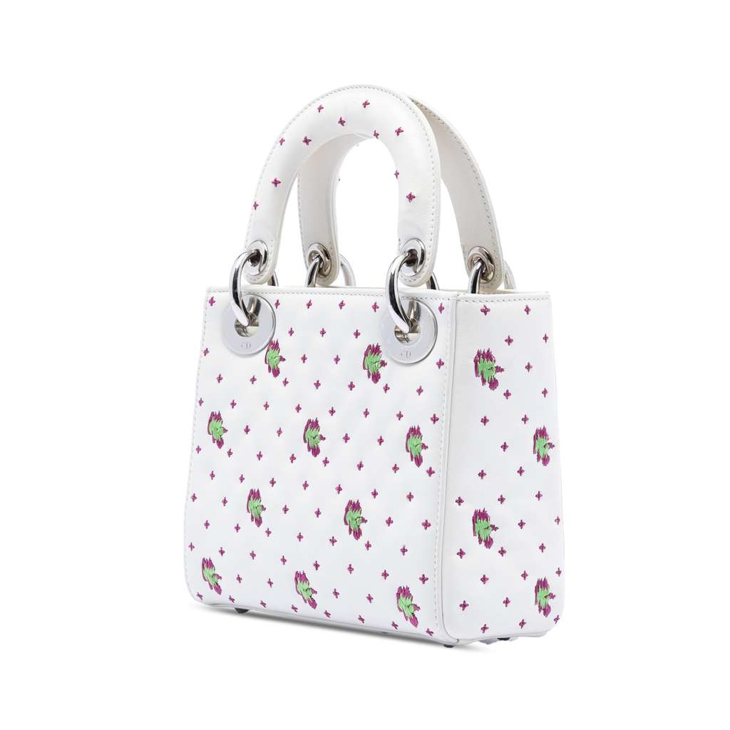Dior Mini Embroidered Calfskin Lady Dior - 2