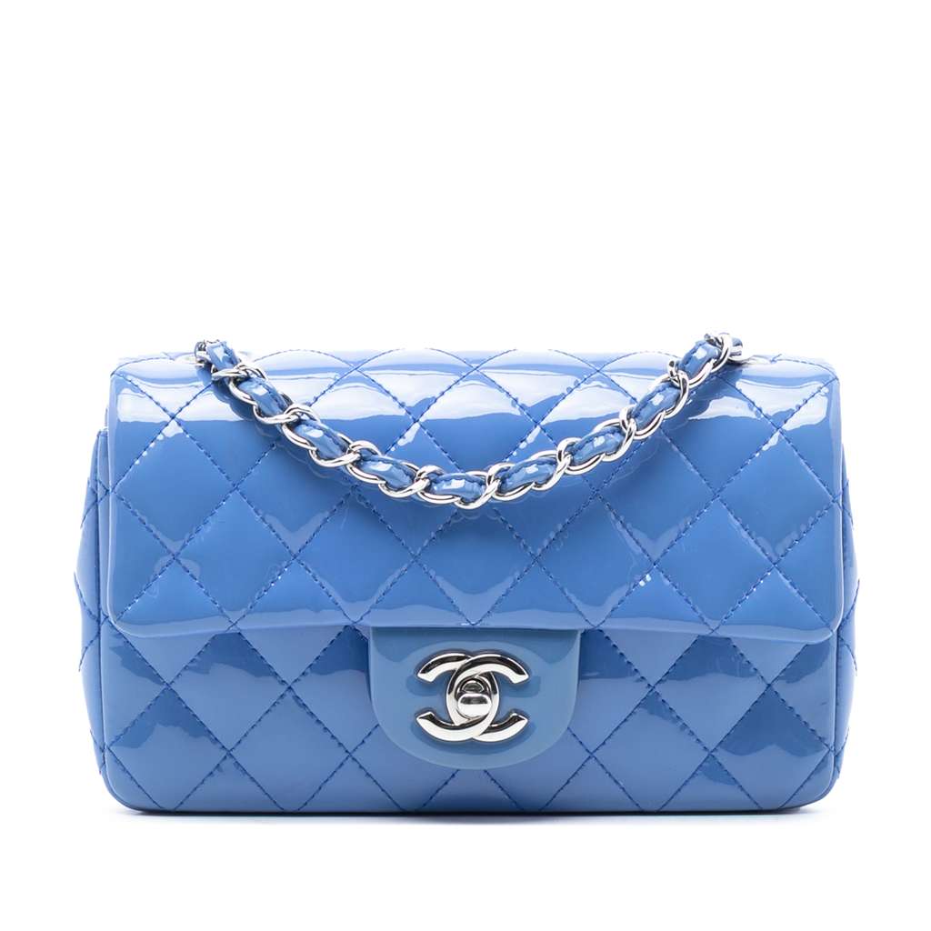 Chanel Mini Rectangular Classic Patent Single Flap