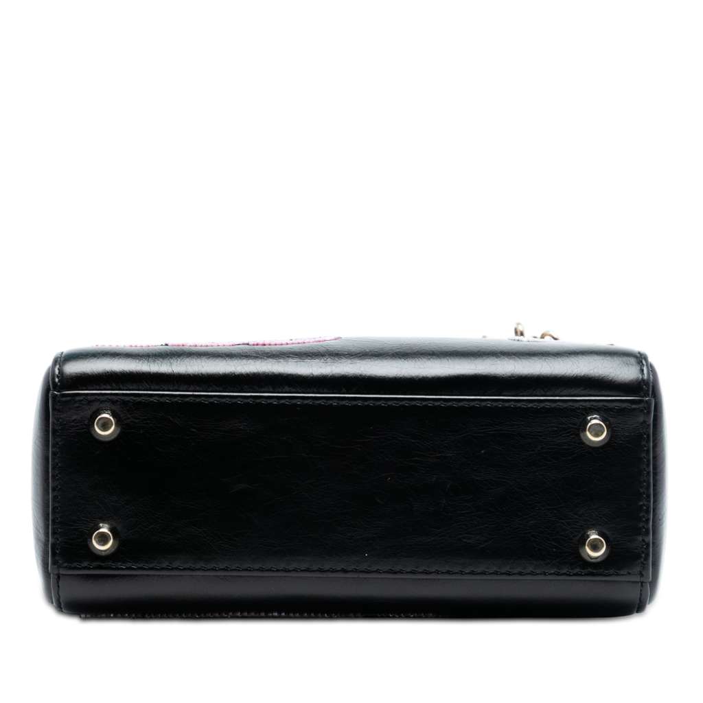 Dior Mini Calfskin Beaded Lady Dior - 3