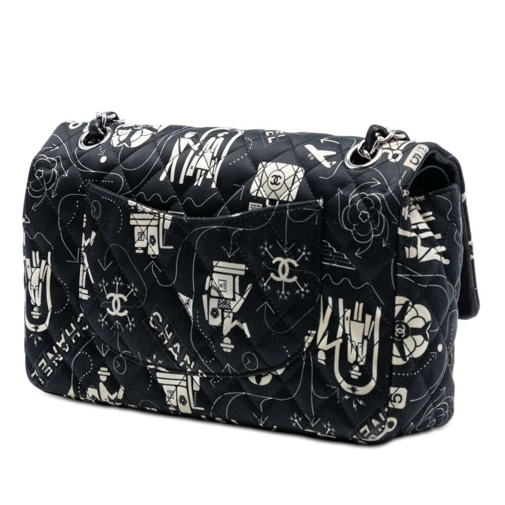 Chanel Medium Classic Satin Airline Double Flap - 2