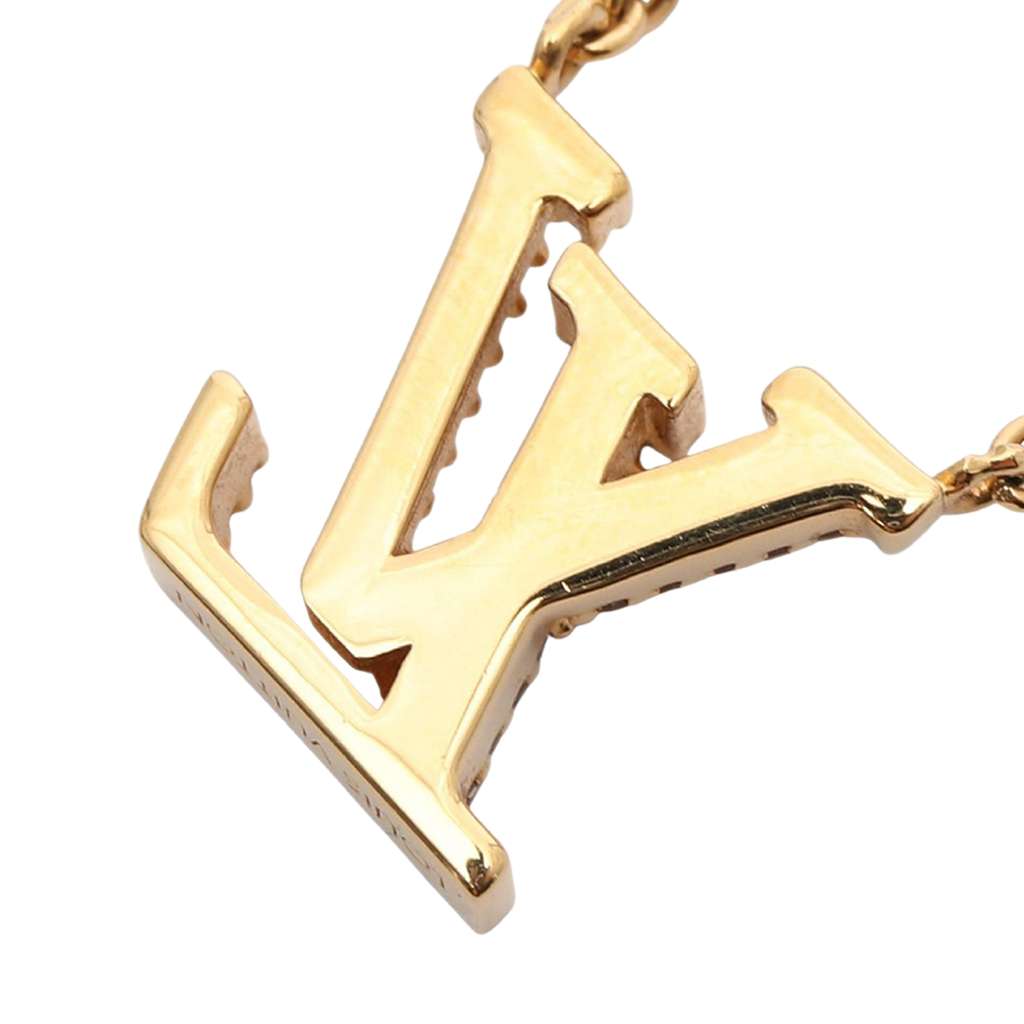 Louis Vuitton Gold Plated Crystal LV Iconic Necklace - 3