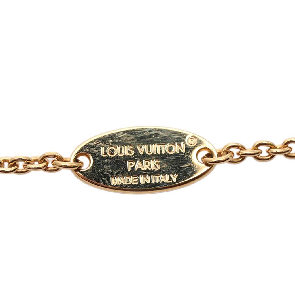 Louis Vuitton Gold Plated Crystal LV Iconic Necklace - 5