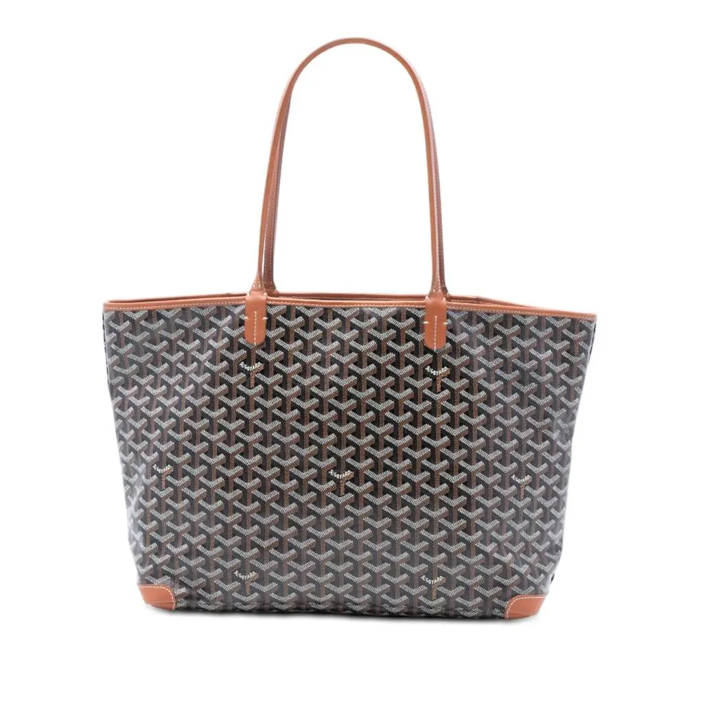 Goyard Goyardine Artois MM Black Canvas Good - Front View