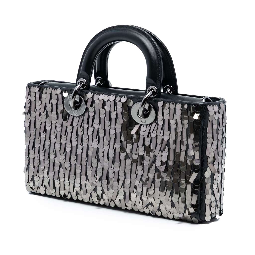 Dior Medium Calfskin Sequin Embellished Lady D Joy - 2