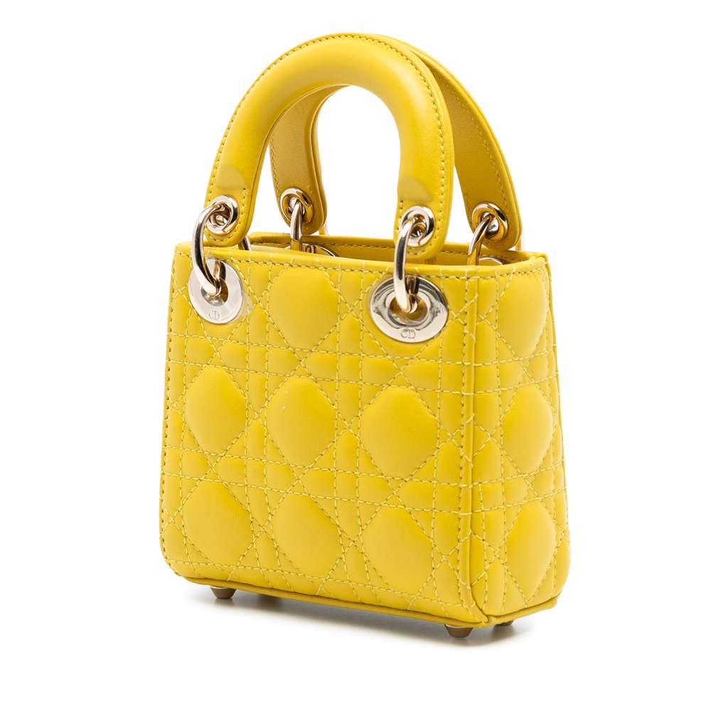 Dior Micro Lambskin Cannage Lady Dior - 2