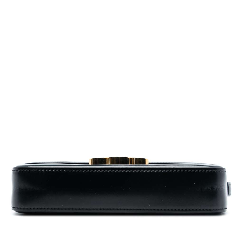 Celine Shiny Calfskin Triomphe Claude Shoulder Bag - 3