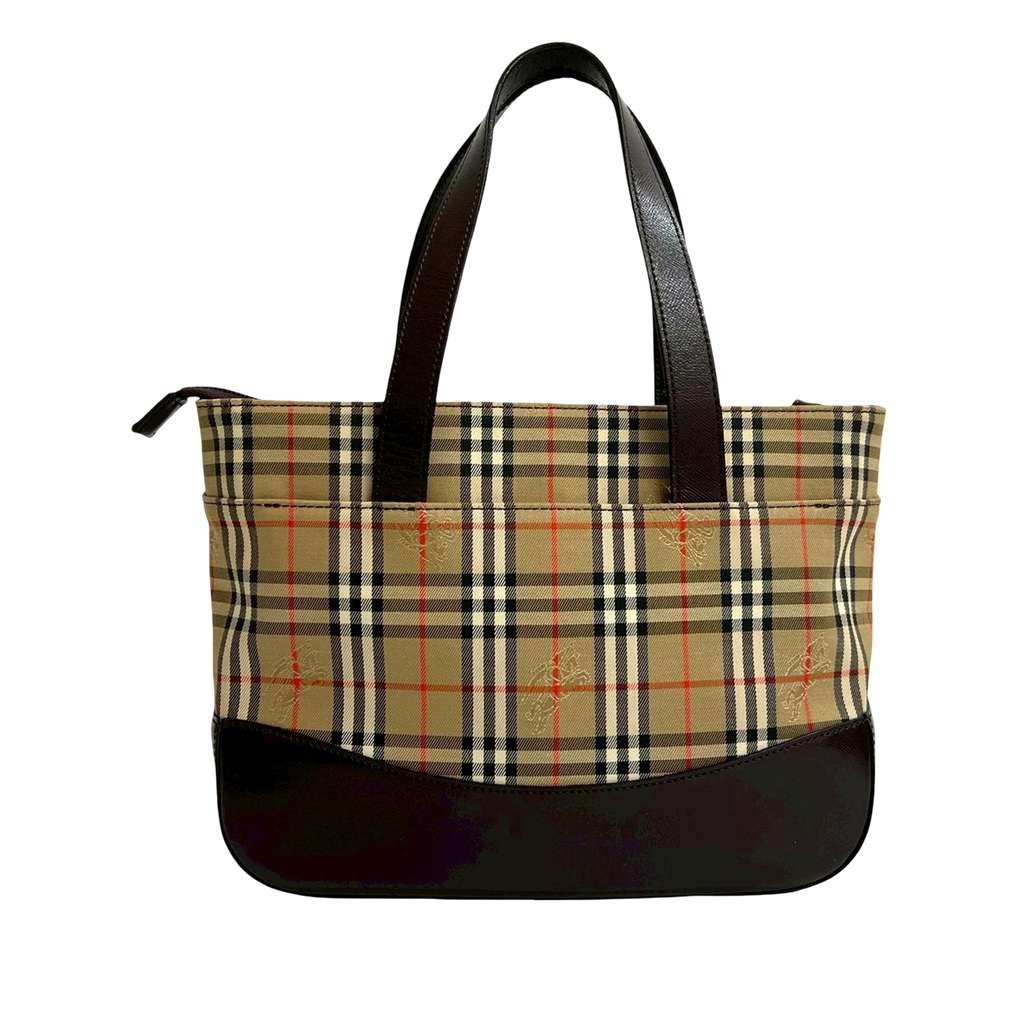 Burberry Haymarket Check Canvas Tote - 2