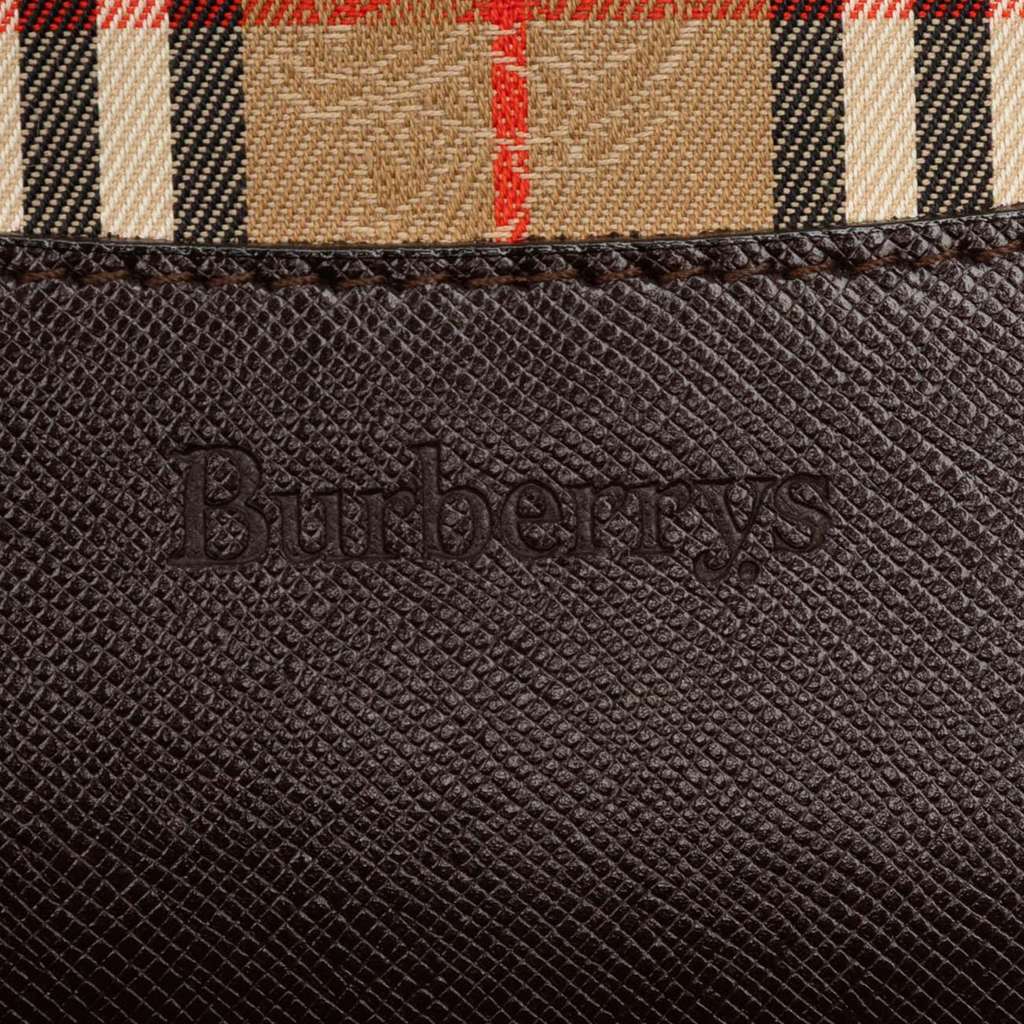 Burberry Haymarket Check Canvas Tote - 5