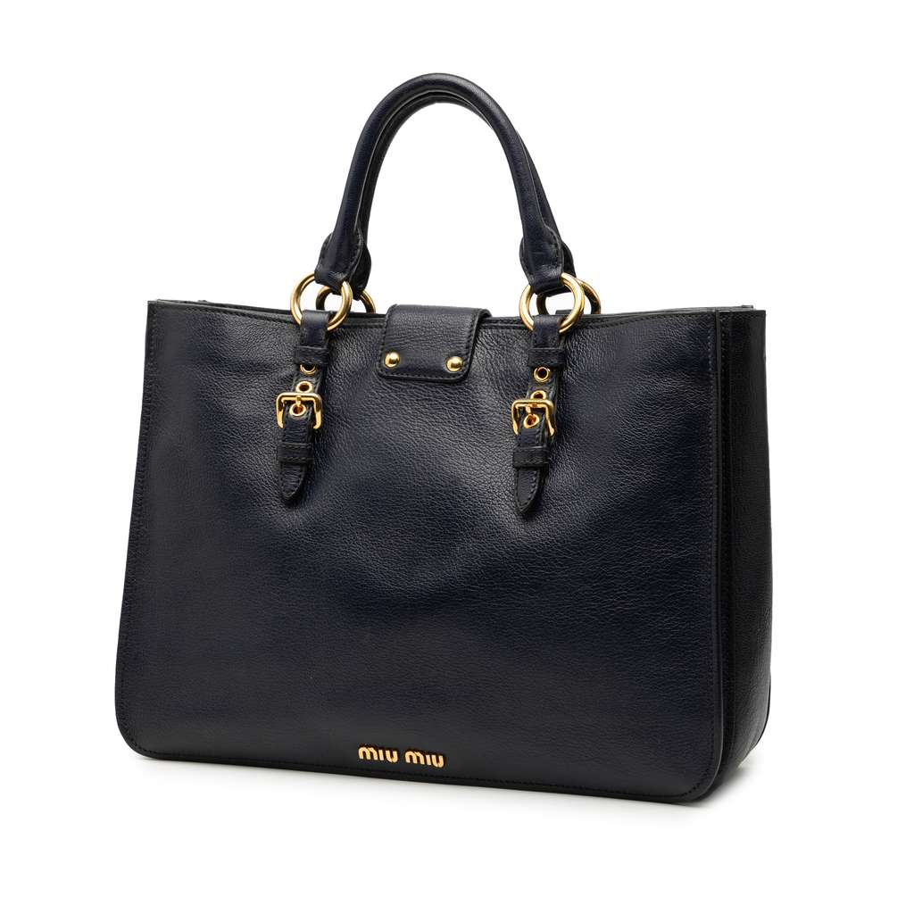 Miu Miu Goatskin Madras Satchel - 2