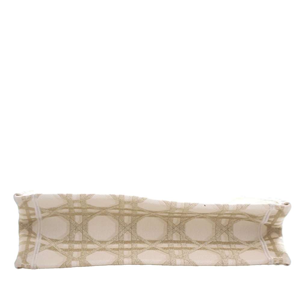 Dior Medium Embroidered Canvas Cannage Book Tote - 5