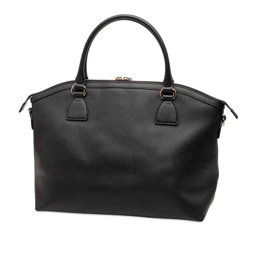 Gucci Large Dollar Calfskin GG Charm Dome Satchel - 2