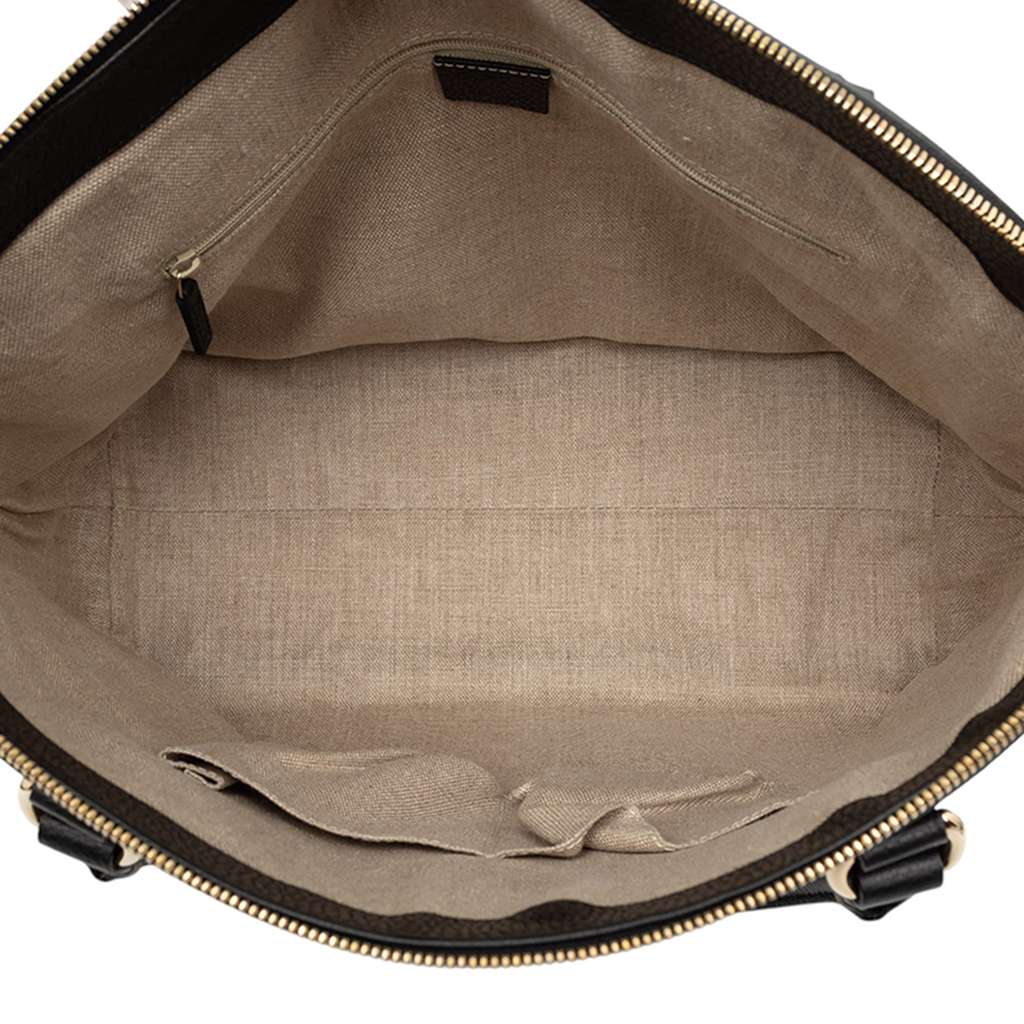 Gucci Large Dollar Calfskin GG Charm Dome Satchel - 4