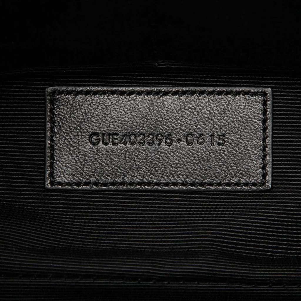 Saint Laurent Chevron Sheepskin Monogram Fringe Crossbody - 5