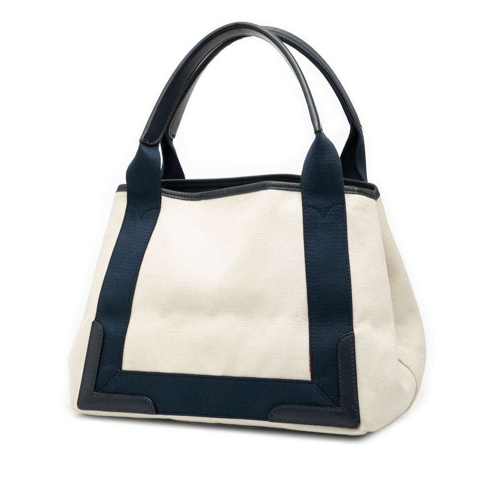Balenciaga Canvas Navy Cabas Tote S - 2