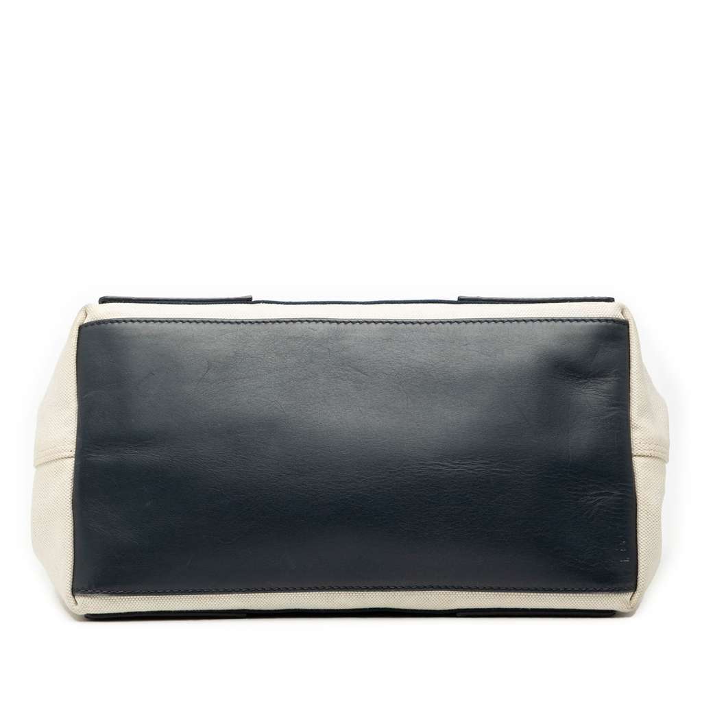 Balenciaga Canvas Navy Cabas Tote S - 3