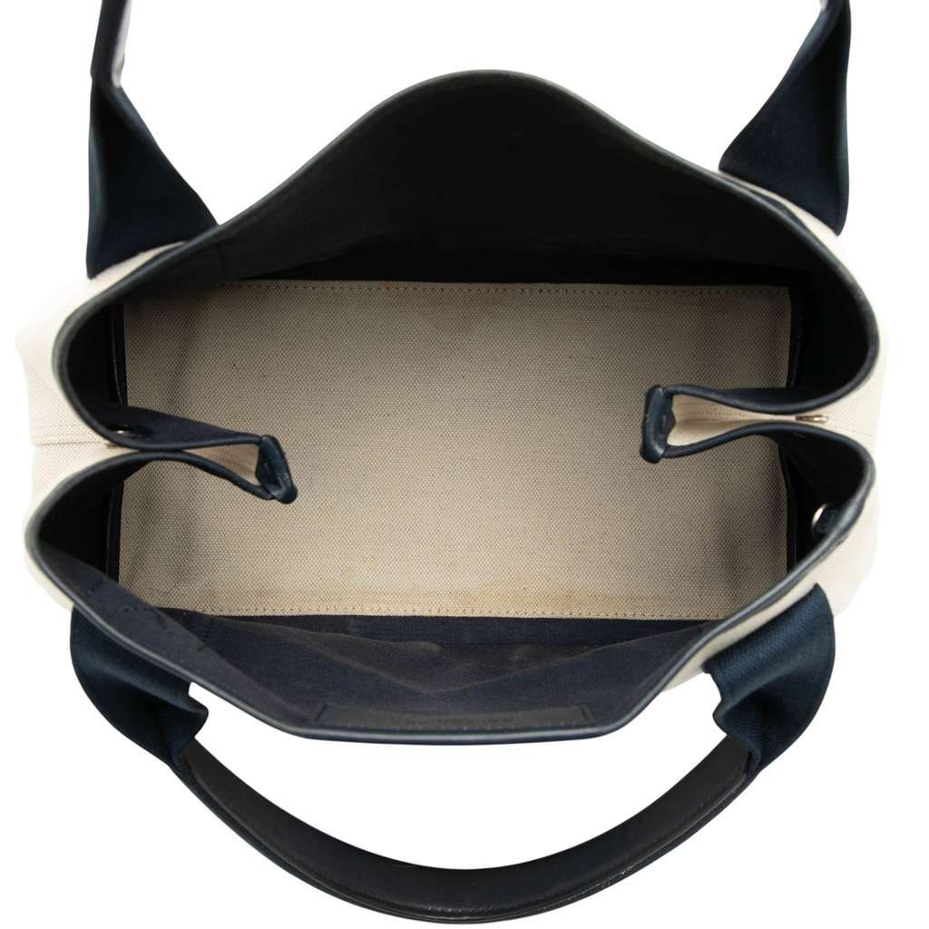 Balenciaga Canvas Navy Cabas Tote S - 4