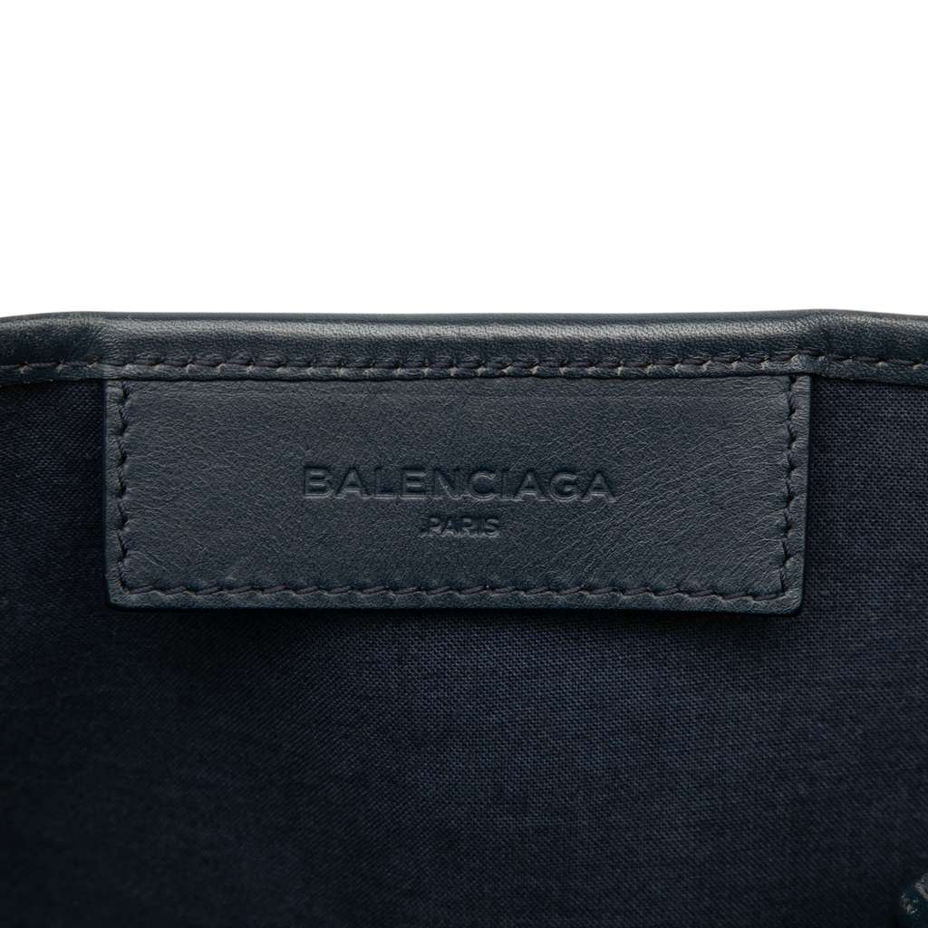 Balenciaga Canvas Navy Cabas Tote S - 5