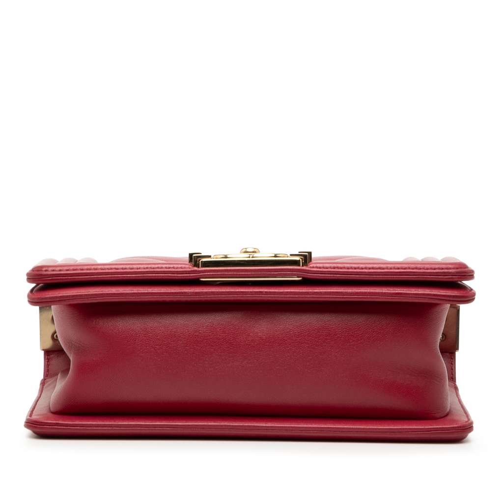 Chanel Small Chevron Calfskin Boy Flap - 3