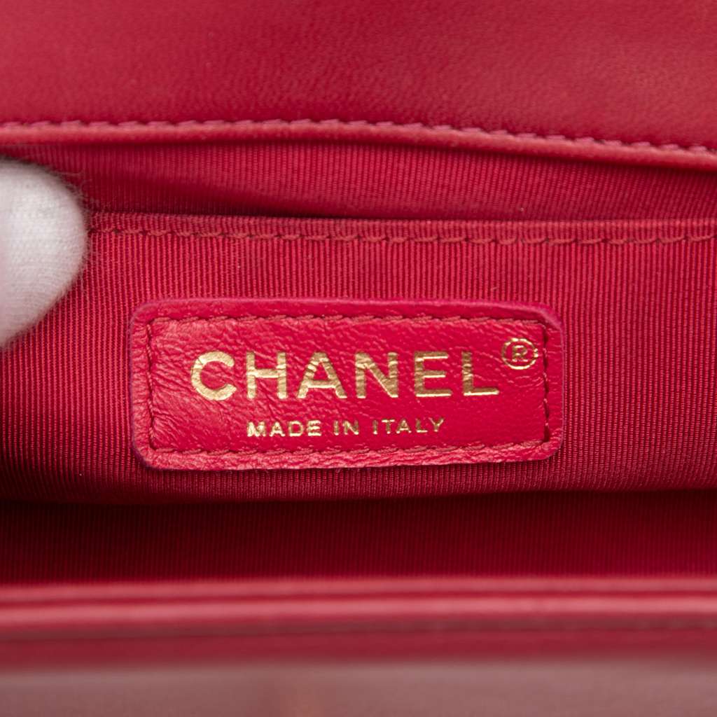 Chanel Small Chevron Calfskin Boy Flap - 5