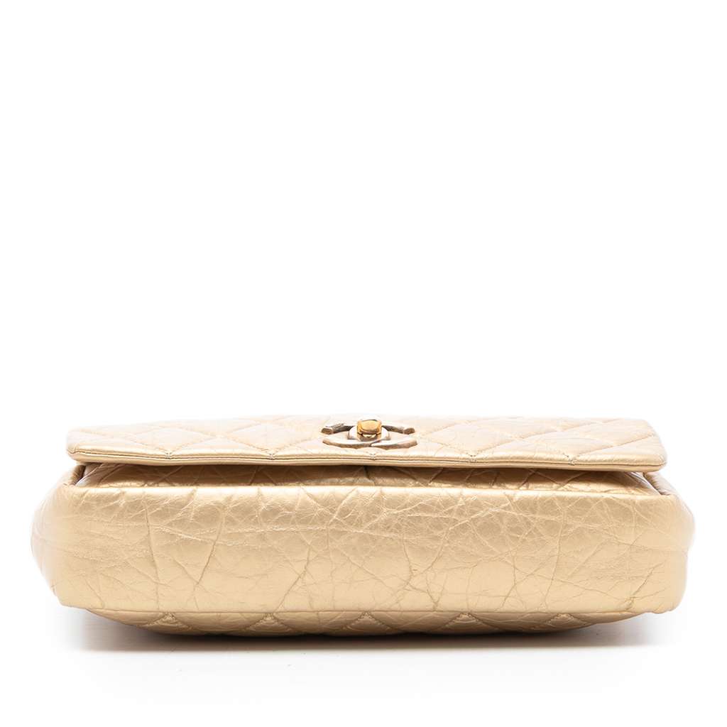 Chanel Medium Quilted Aged Calfskin Pondichery Flap - 3