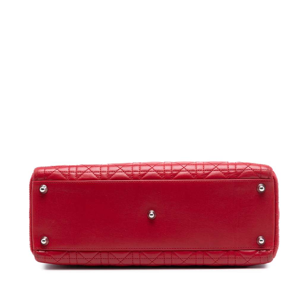 Dior Large Lambskin Cannage Lady Dior - 3