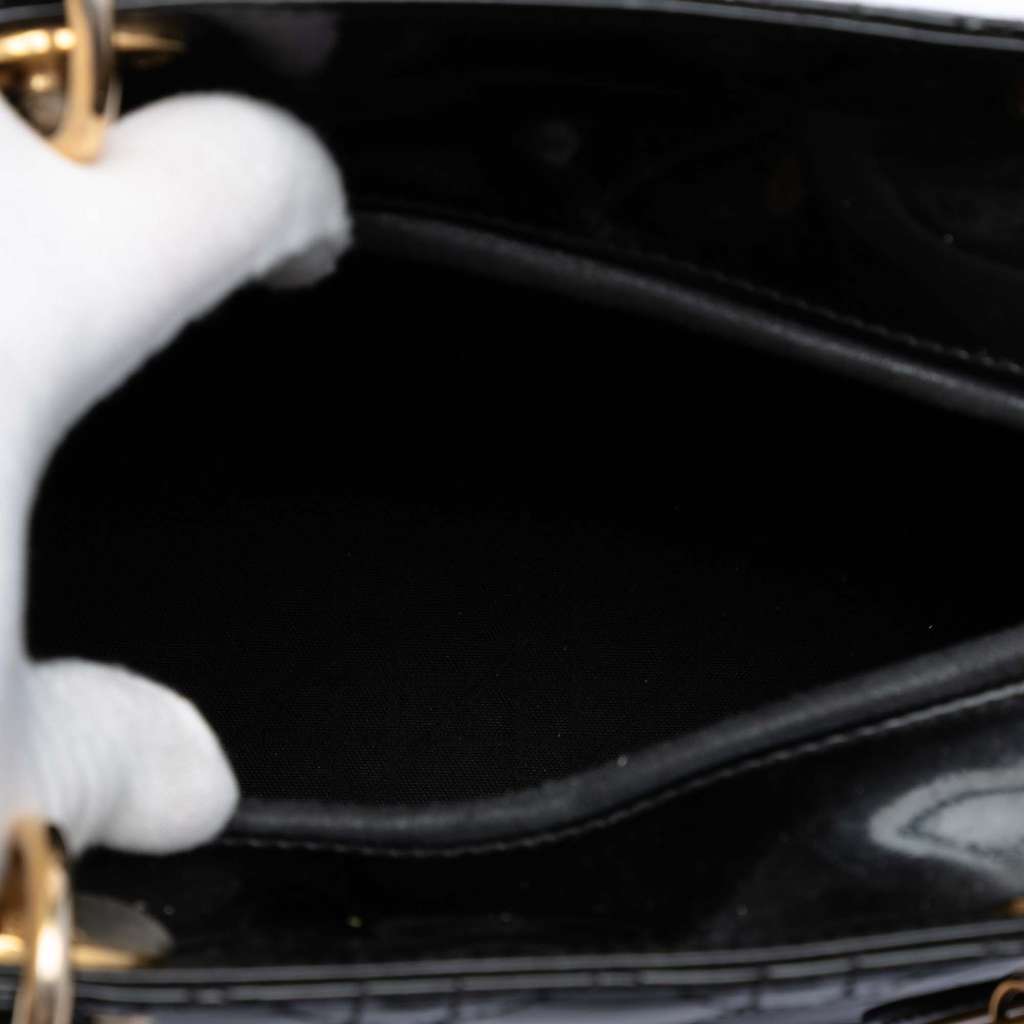 Dior Medium Patent Cannage Lady Dior - 4