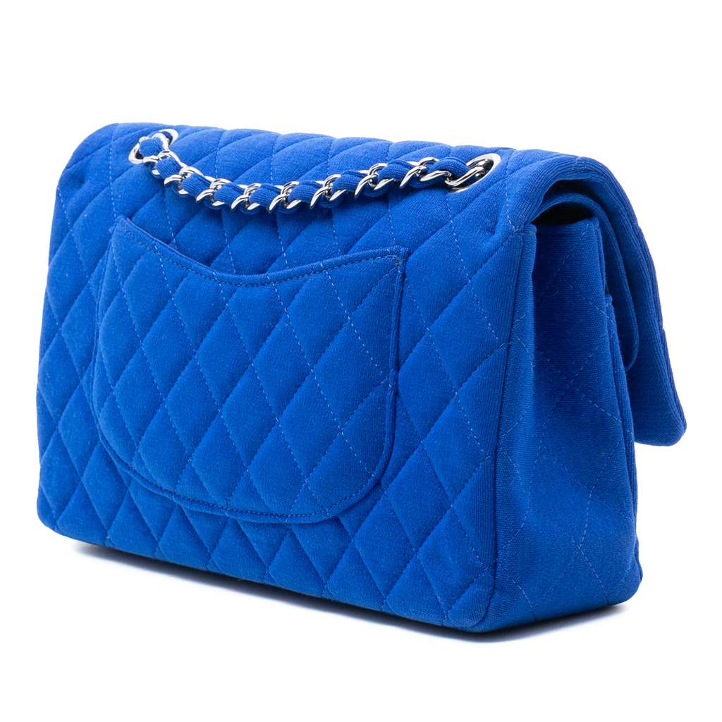 Chanel Medium Classic Jersey Double Flap - 2