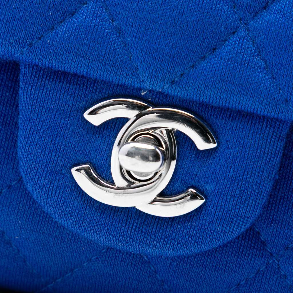 Chanel Medium Classic Jersey Double Flap - 5