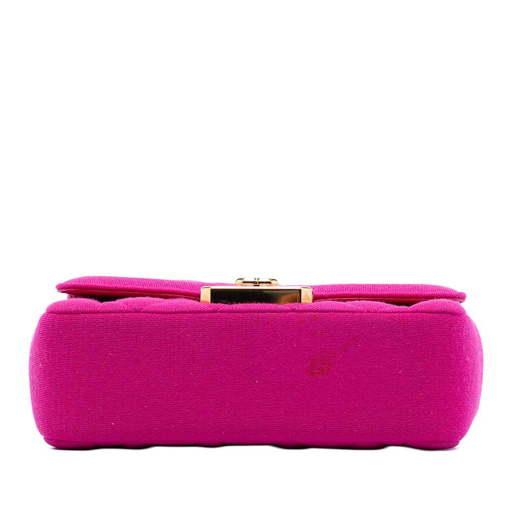 Chanel Mini Quilted Jersey Chic With Me Flap - 3