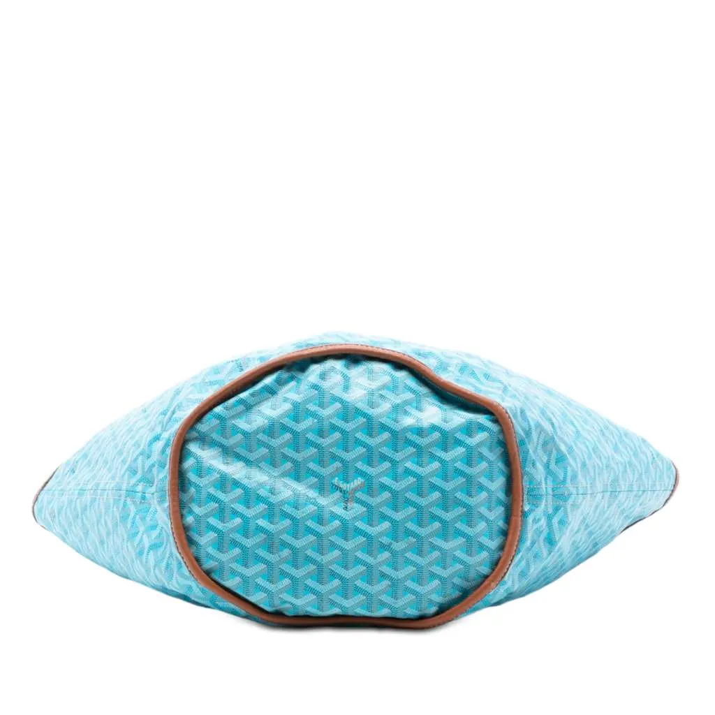 Goyard Goyardine Reversible Belharra Tote Blue Canvas Very good - Inside View