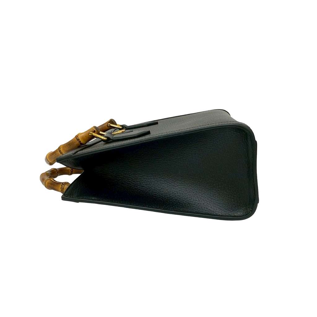Gucci Small Leather Bamboo Diana Satchel - 5