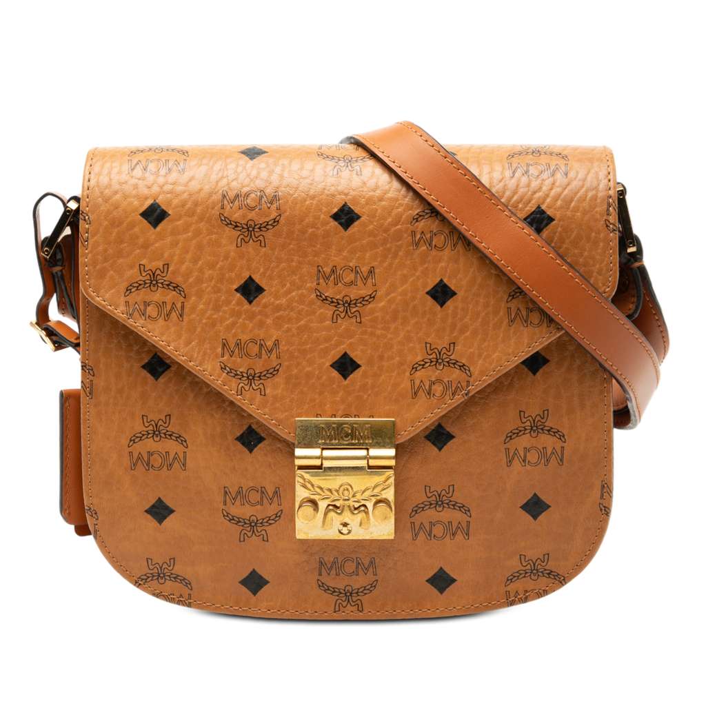 Mcm Small Visetos Coated Canvas Patricia Crossbody