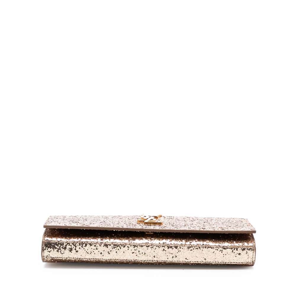 Saint Laurent Glitter Monogram Kate Wallet on Chain - 3