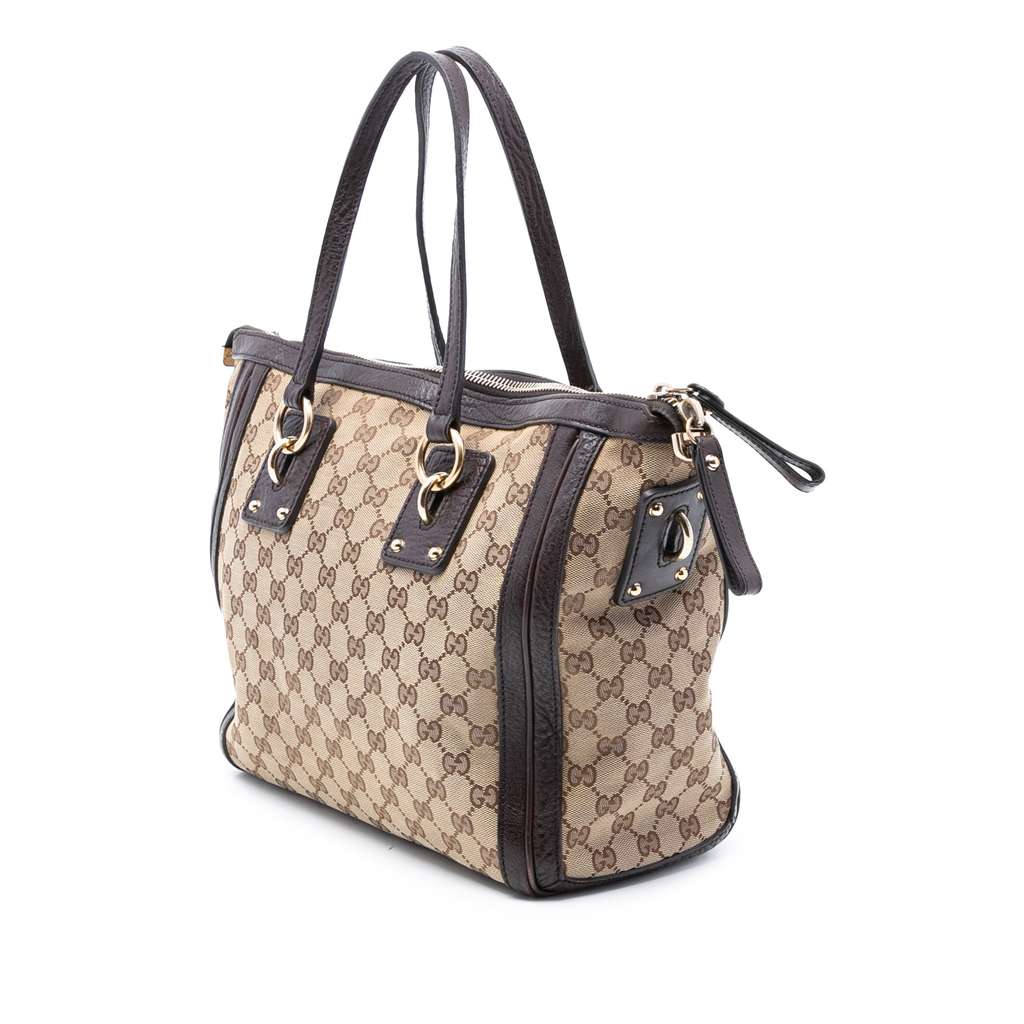 Gucci Medium GG Canvas Charm Satchel - 2