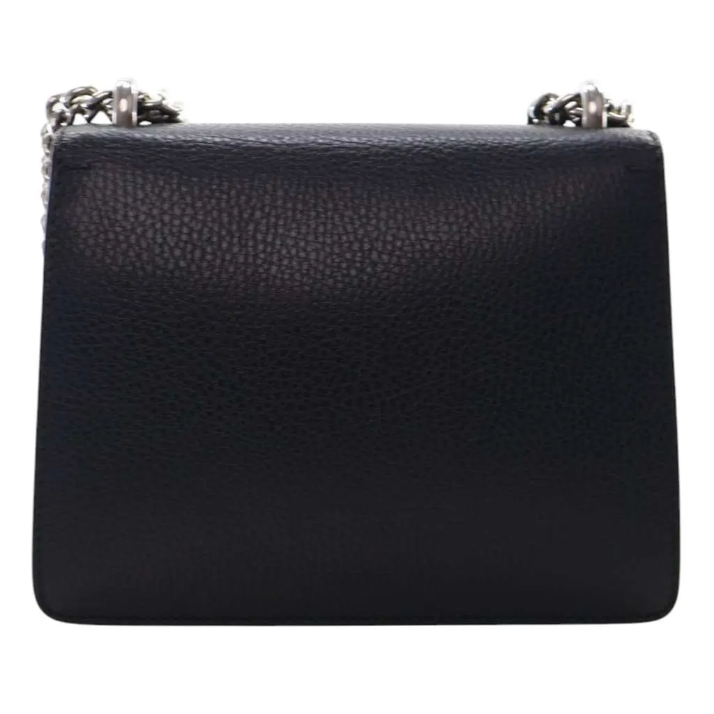 Gucci Small Leather Dionysus  Crossbody Black Leather Good - Back View