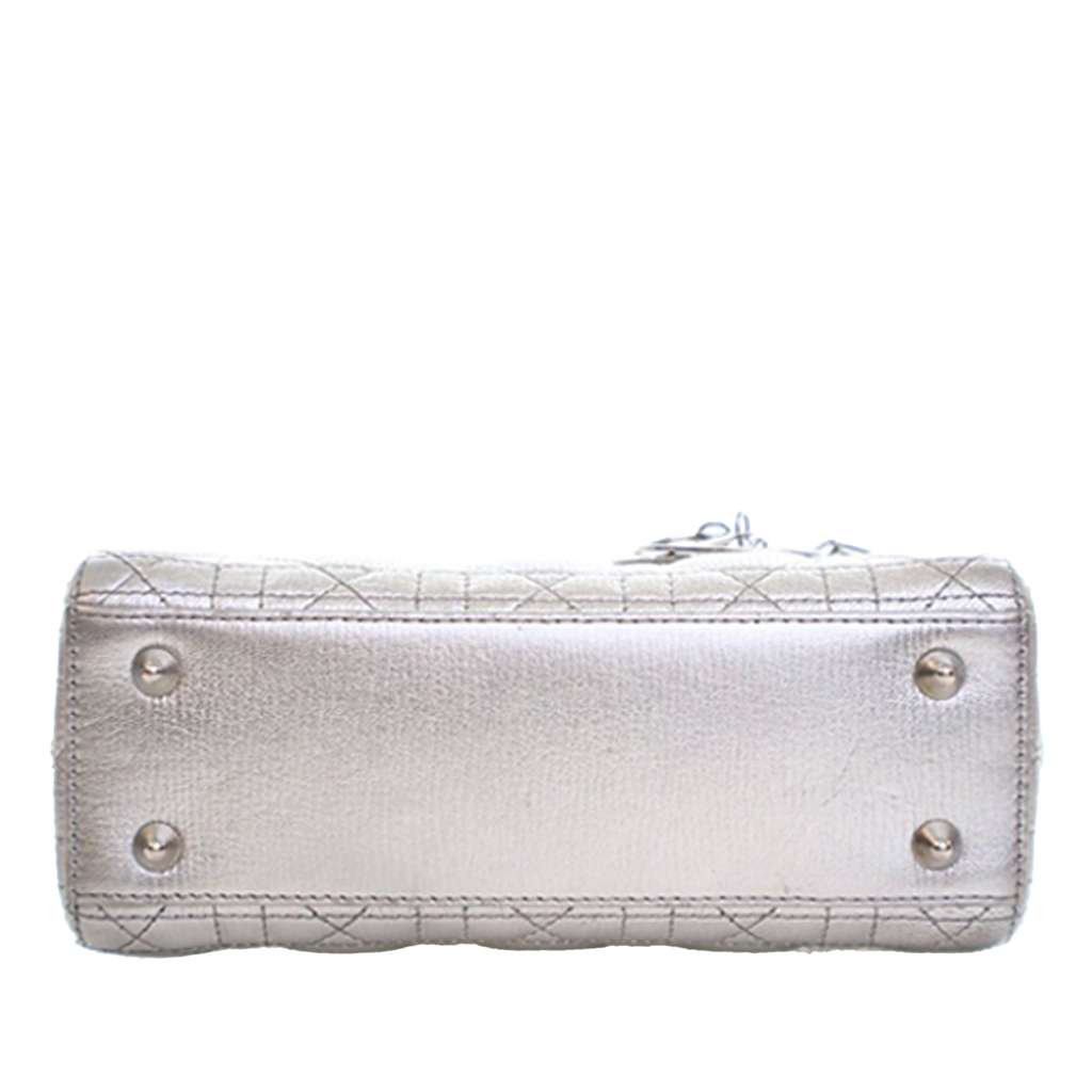 Dior Small Metallic Lambskin Cannage My ABCDior Lady Dior - 3