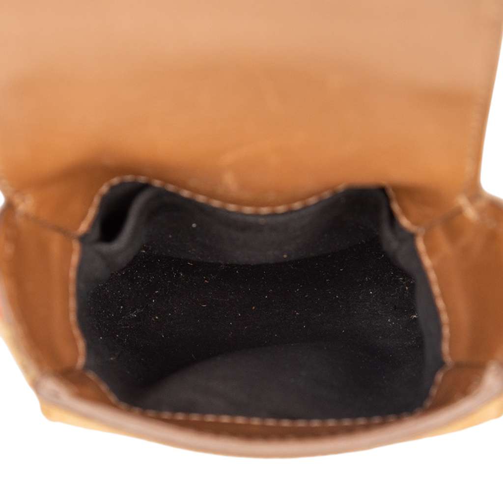 Burberry House Check Canvas and Suede Vertical Belt Buckle Handbag - 4