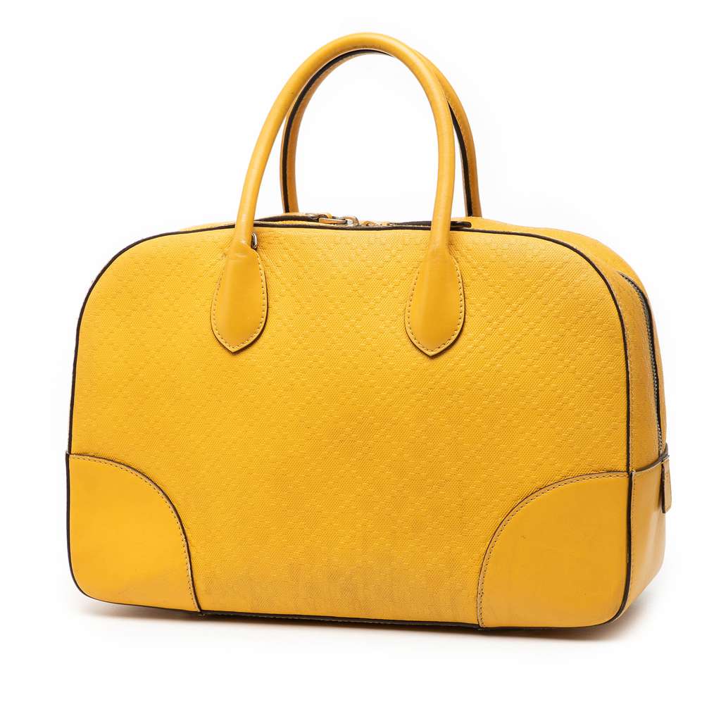 Gucci Diamante Bright Leather Satchel - 2