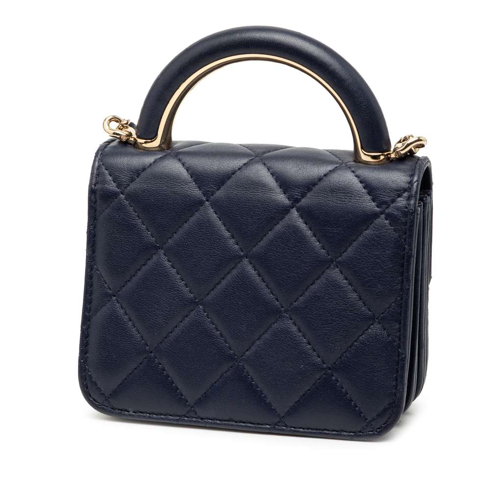 Chanel Mini Lambskin Paris Le19M Charming Top Handle Flap - 2