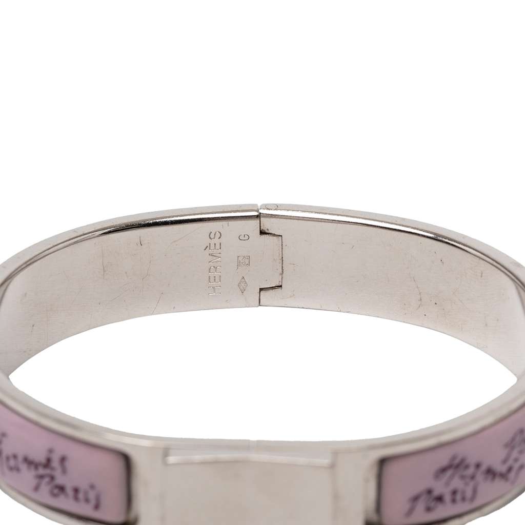 Hermès Narrow Enamel Martin Margiela Hinge Bangle PM - 4
